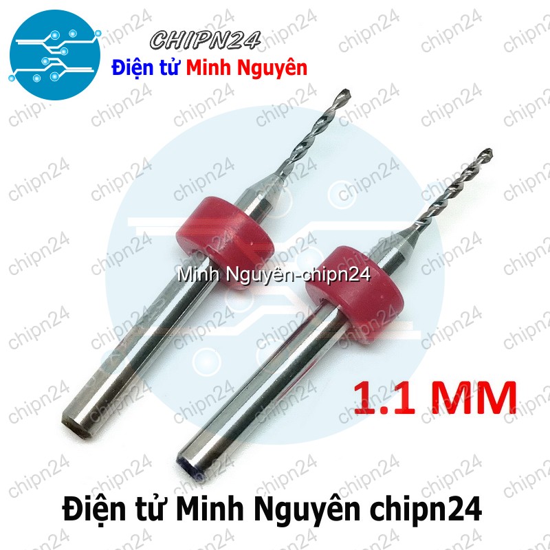 [2 cây] Mũi khoan mạch in CNC 1.1mm (Mạch điện tử, PCB) - HH000920