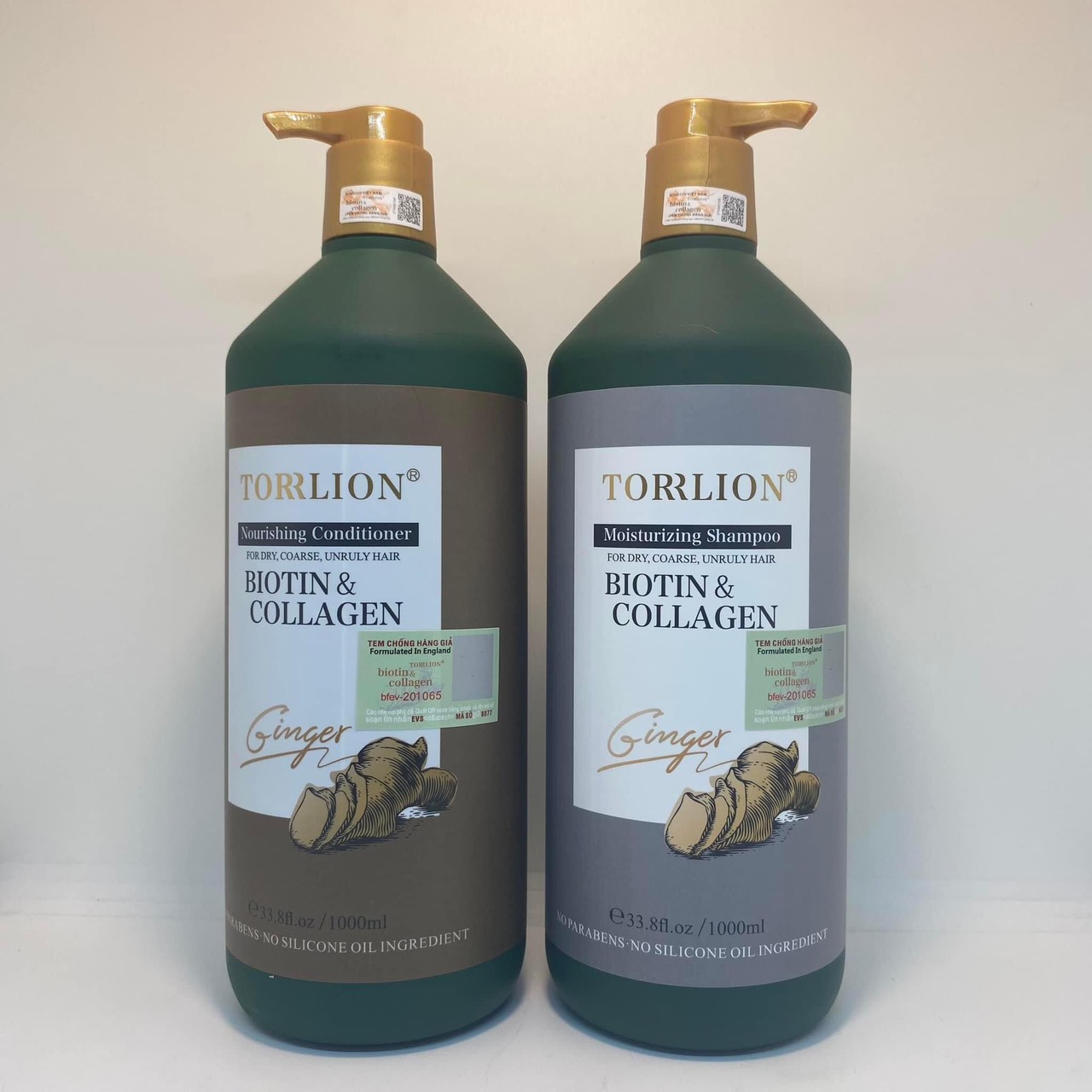 Torrlion Biotin & Collagen Ginger Extract Shampoo 1000ml (GENUINE )