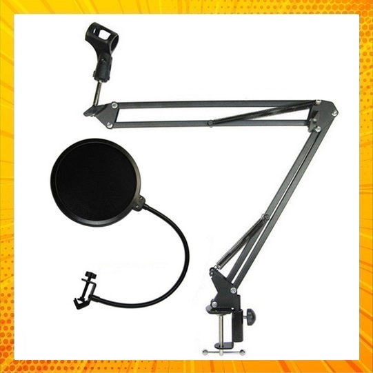 Combo giá đỡ mic thu âm và màng lọc mic