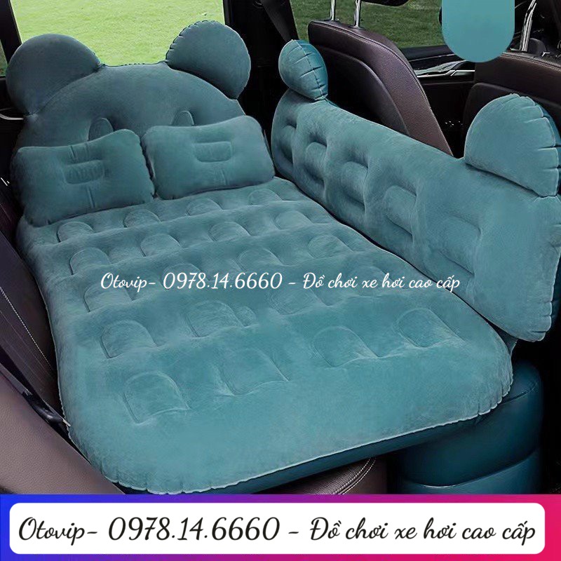 Đệm hơi ô tô, giường hơi xe ô tô mẫu MICKY cao cấp- tặng kèm bơm đệm