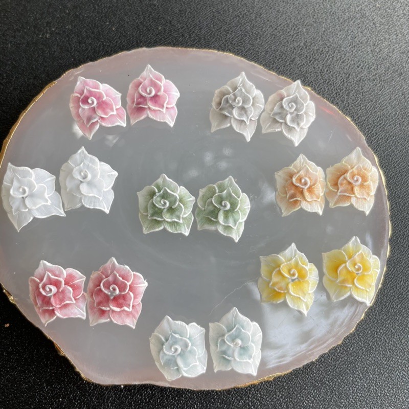 Hoa ẩn móng chân siêu xinh, hoa bột ẩn chân MOON NAIL