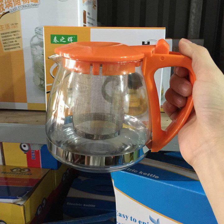 ẤM PHA TRÀ THỦY TINH LƯỚI LỌC 700ML