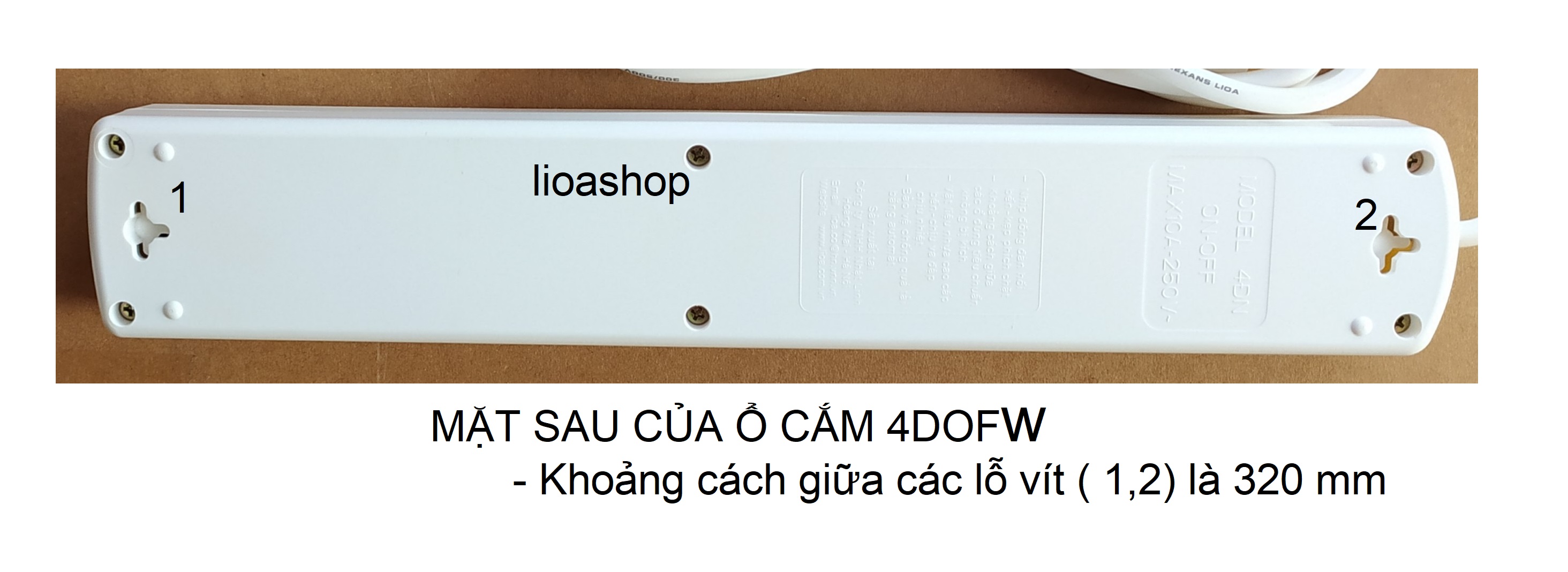 Ổ CẮM ĐIỆN LiOA LOẠI 4DOFW