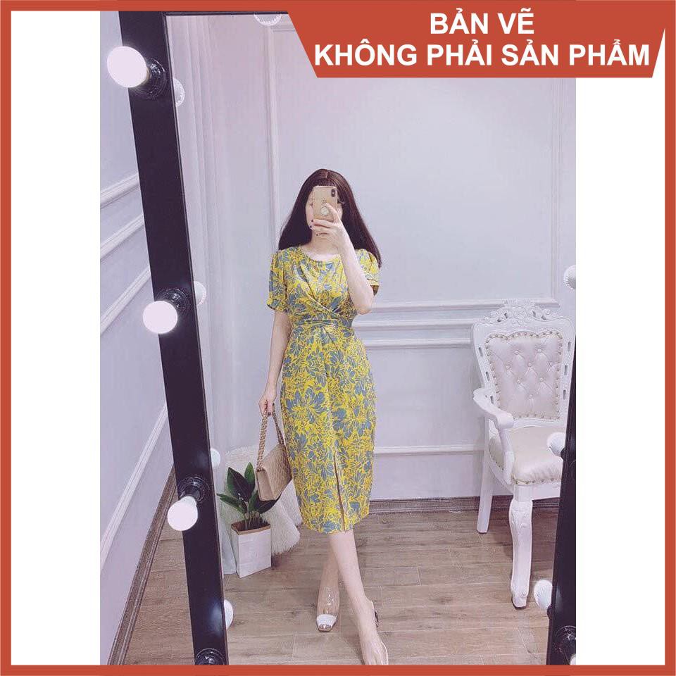 Rập đầm xoắn eo giấy a0 754