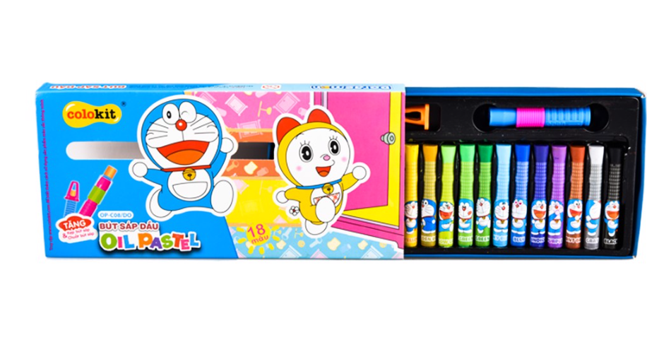 Bút sáp dầu màu Pastel Colokit Doraemon OP-C08/DO