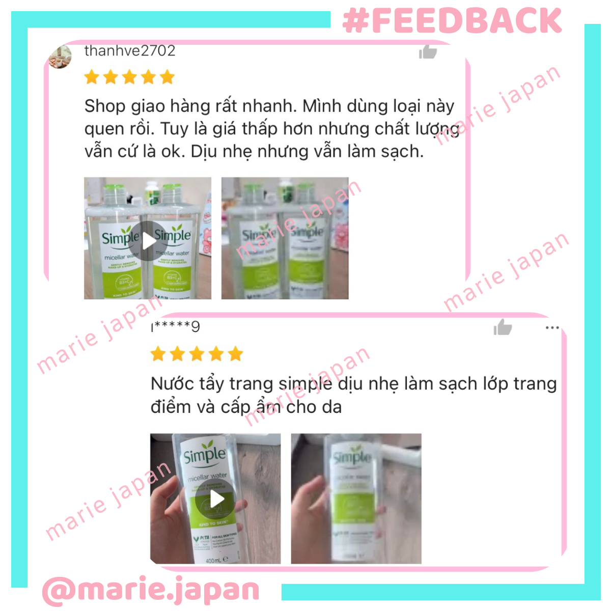 Nước Tẩy Trang Simple Micellar Cleansing Water 200ml