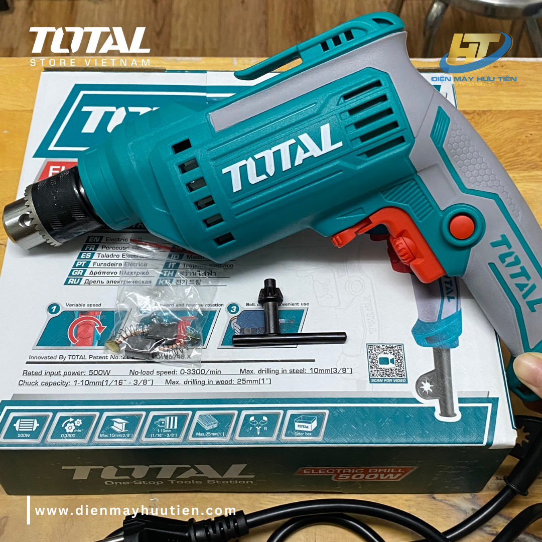Máy khoan điện Total 500W TD2051026E