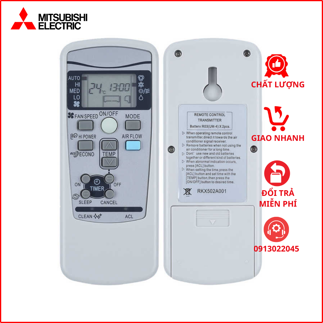 Điều khiển cho điều hòa mitsubishi