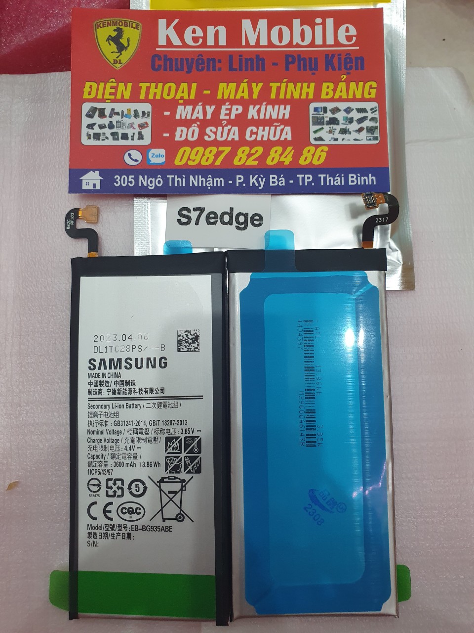 Pin ZIN SS S7Edge / S7e / G935 (bảo hành 3 tháng)
