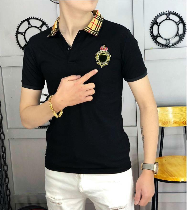 Áo Thun Nam Cổ Polo Họa Tiết Caro Phối Logo CPN Cao Cấp