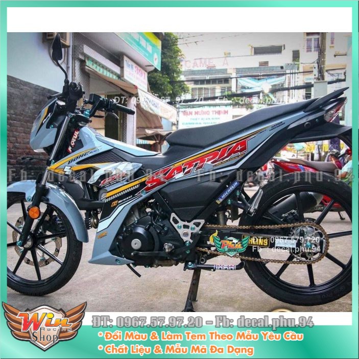 Tem rời Satria Xám xi măng (H)