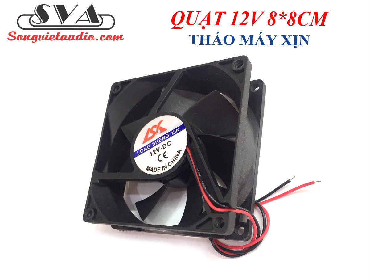 Quạt tản nhiệt 12v 8*8cm
