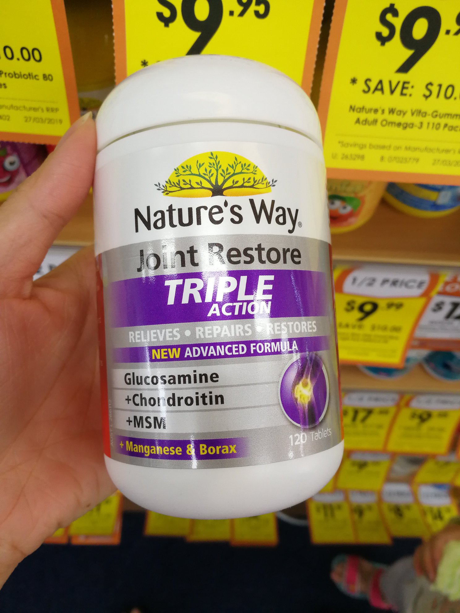 Viên Uống Hỗ Trợ Xương Khớp Nature's Way JOINT RESTORE TRIPLE ACTION