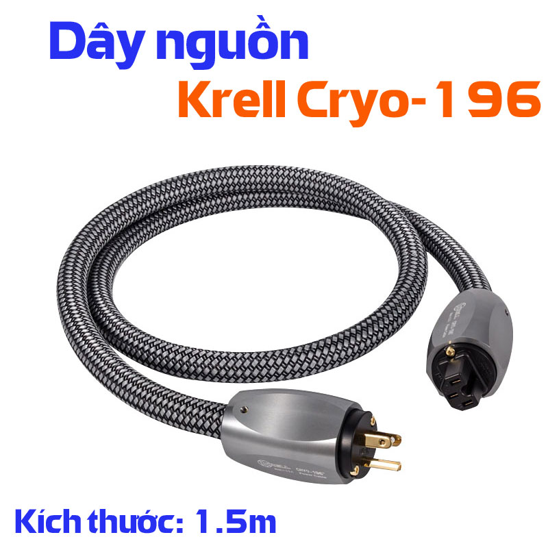 Ảnh thật Dây Nguồn Krell CRYO196 - USA- Dài 1.5m