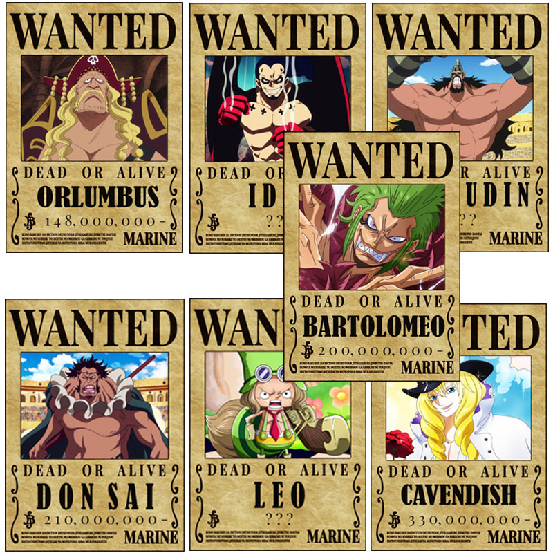 Bộ 10 Tấm Poster Truy Nã One Piece Băng Mũ Rơm Tiền Truy Nã Mới Nhất (Khổ A4)  | Lazada.Vn
