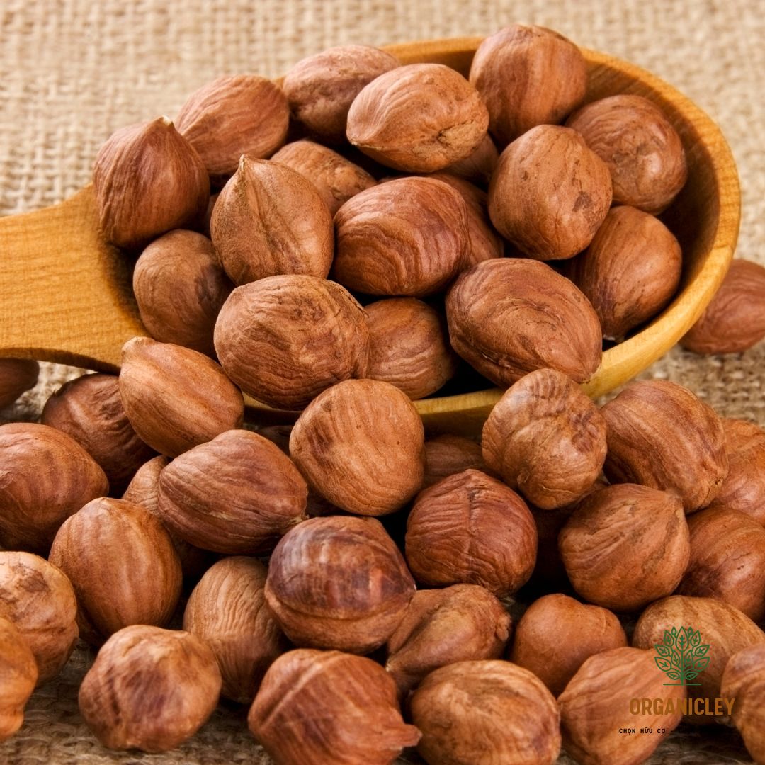 Hạt Phỉ Hữu Cơ 200g Sottolestelle Organic Peeled Hazelnuts - Nhân Hạt Phỉ - Quả Phỉ - Cobnut - Filbert Nut - Hat Phi