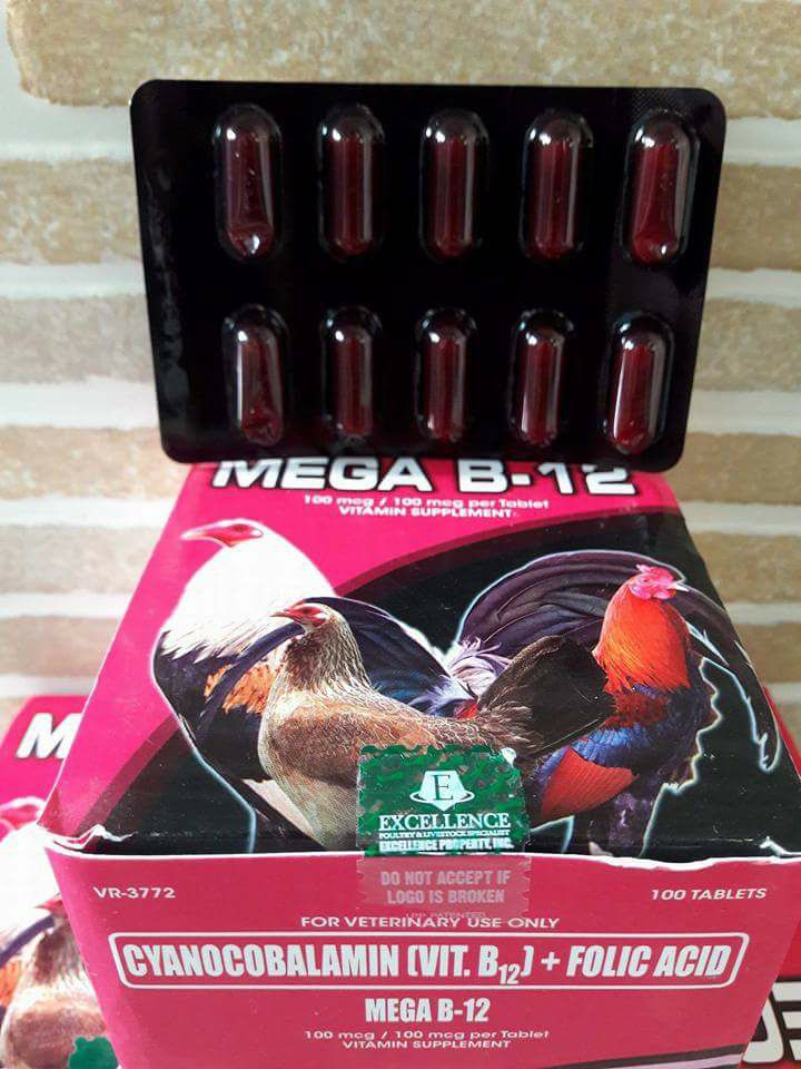 B12 - mega cho gà đá 1 vỉ 10 viên