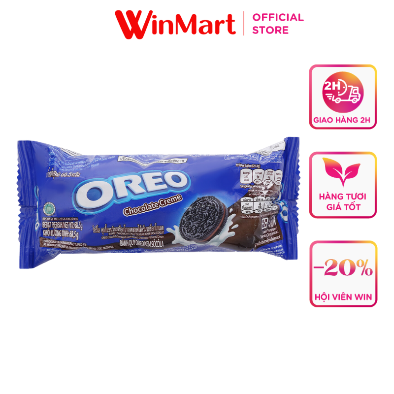- bánh oreo chocolate 66.5g