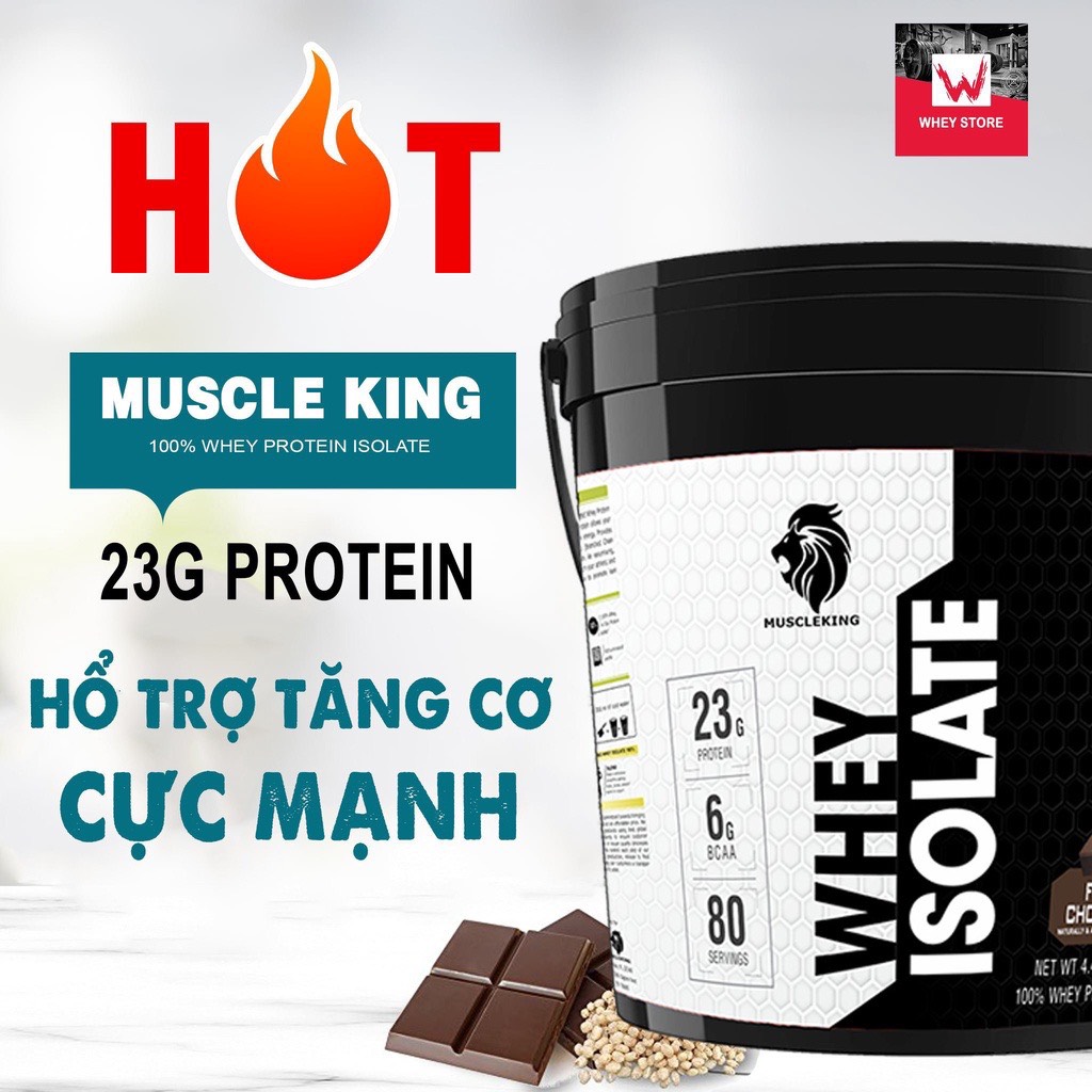 Whey Muscle King Tăng Cơ Giãm Mỡ 2KG ( Tặng Shaker )