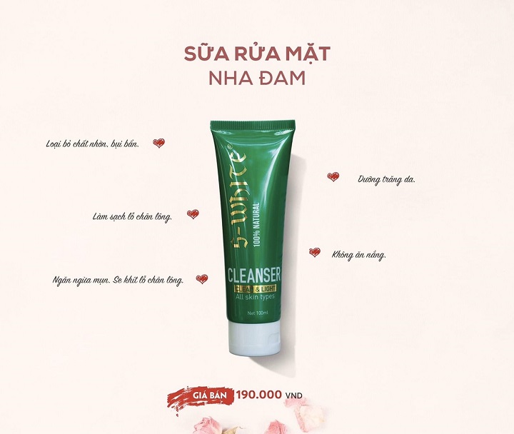 Sữa Rửa Mặt Nha Đam S-White