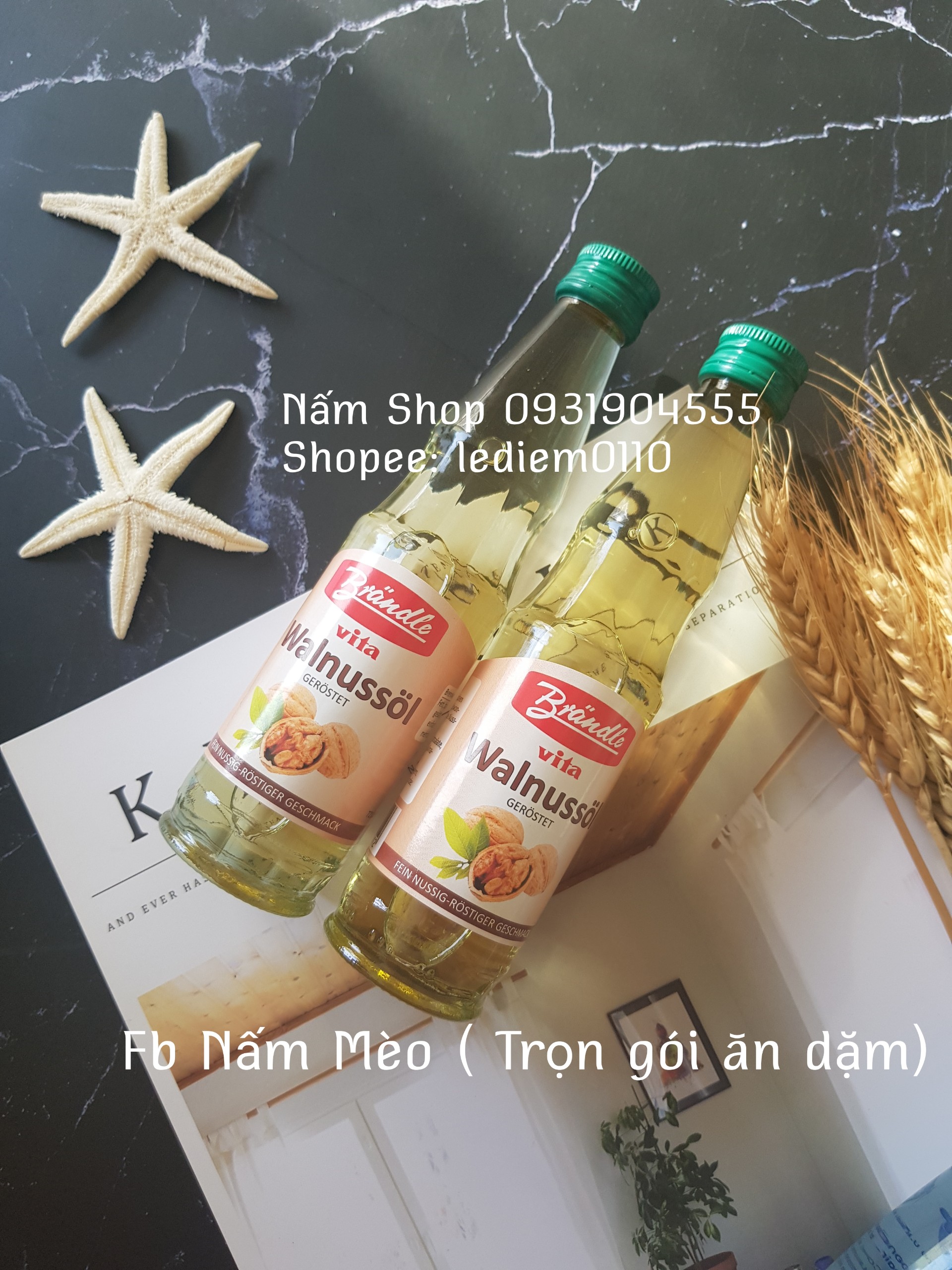 DẦU ĂN DẶM CHO BÉ 6M+ - Dầu óc chó