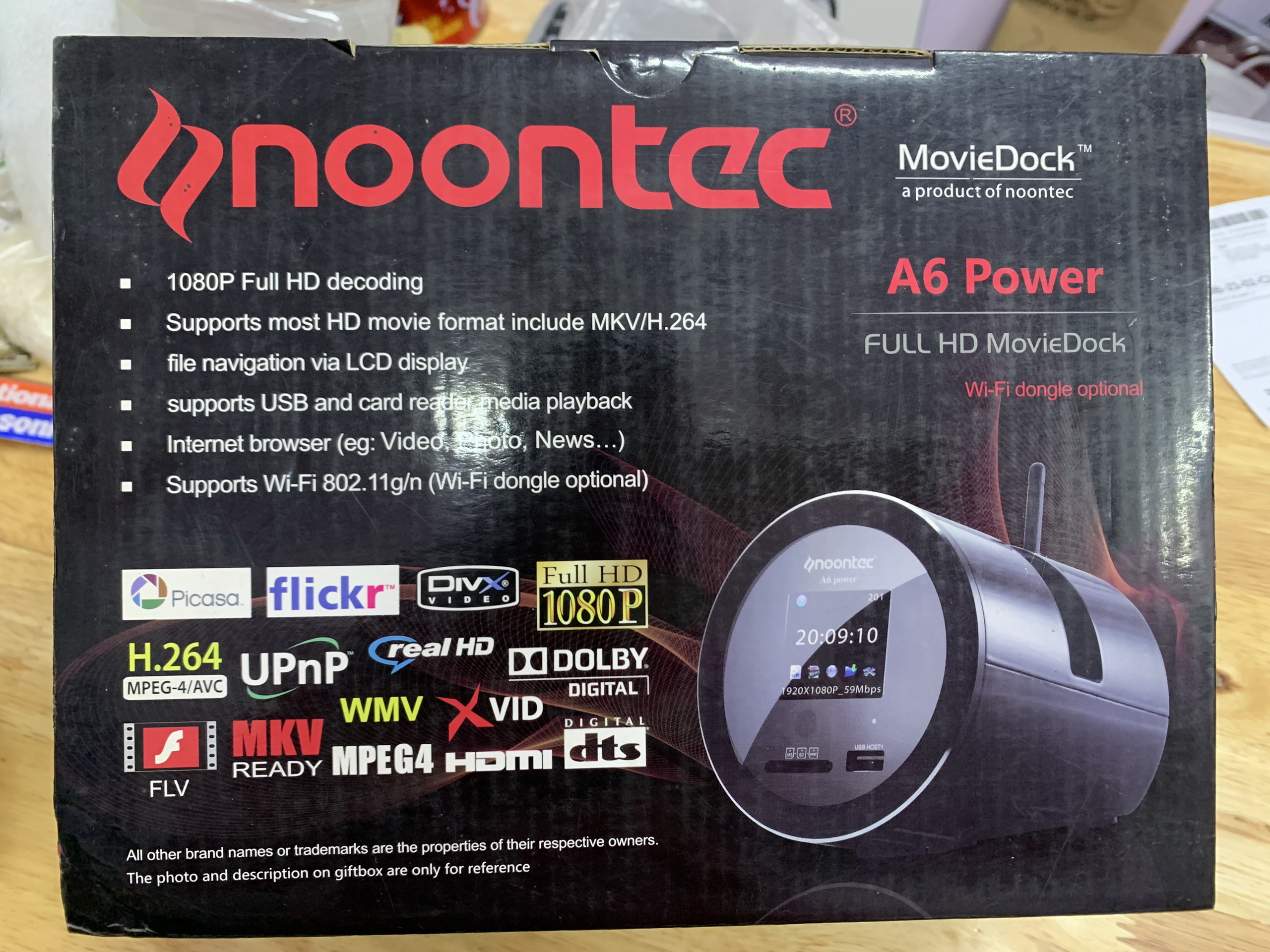 Đầu HD player Noontec MovieDock A6 Power