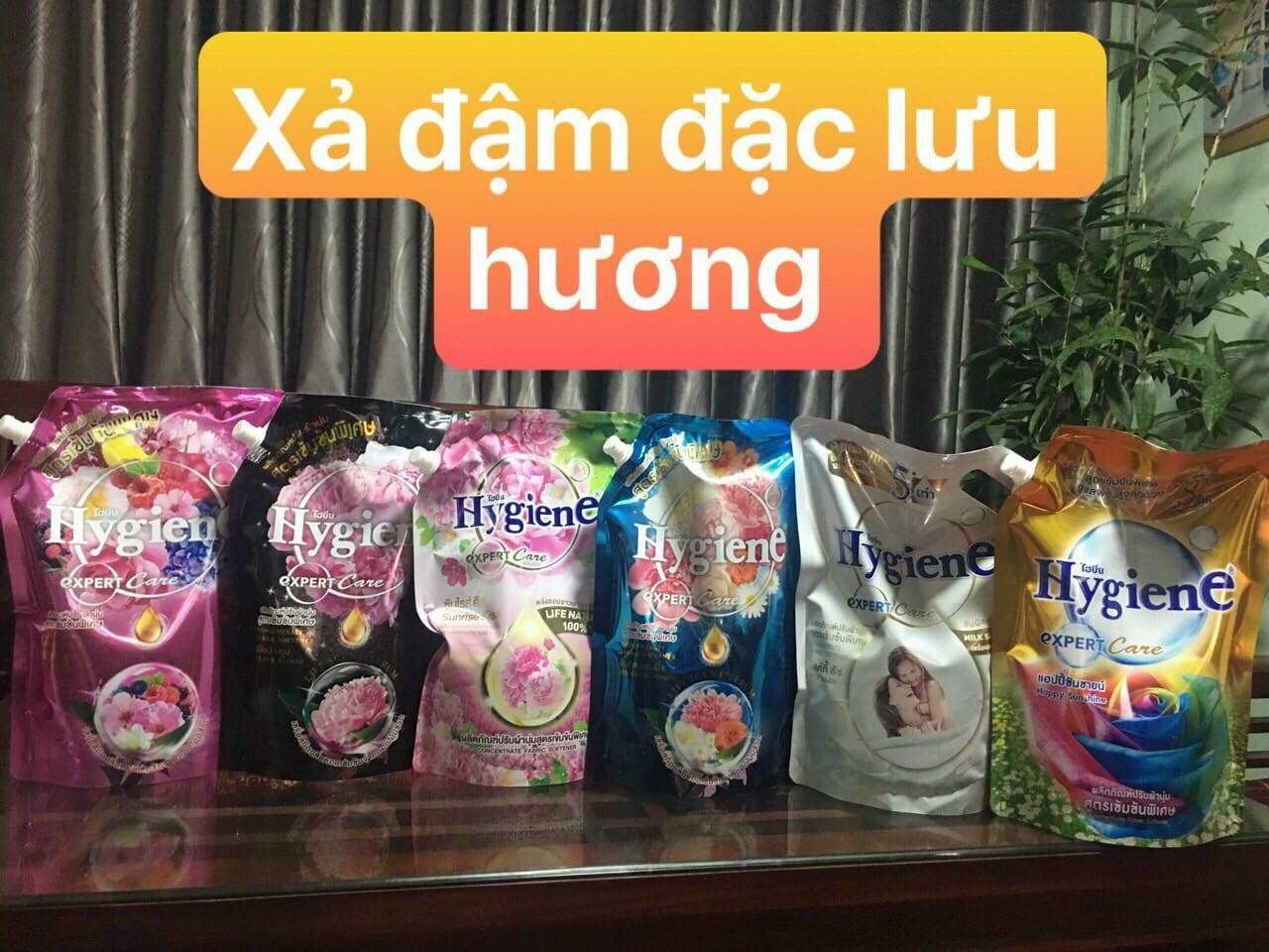 Nước xả vải đậm đặc Hygiene 1300ml Thái lan