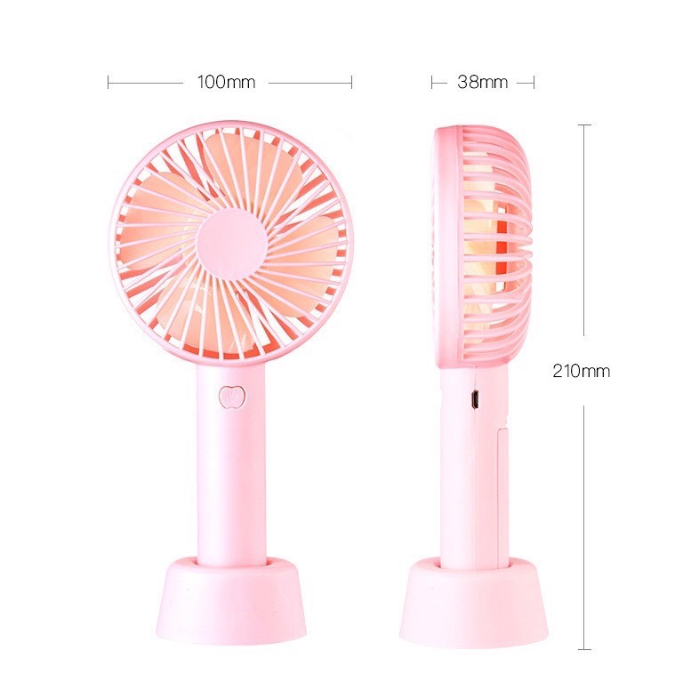 Quạt cầm tay - quạt mini tích điện N9 3 cấp độ gió
