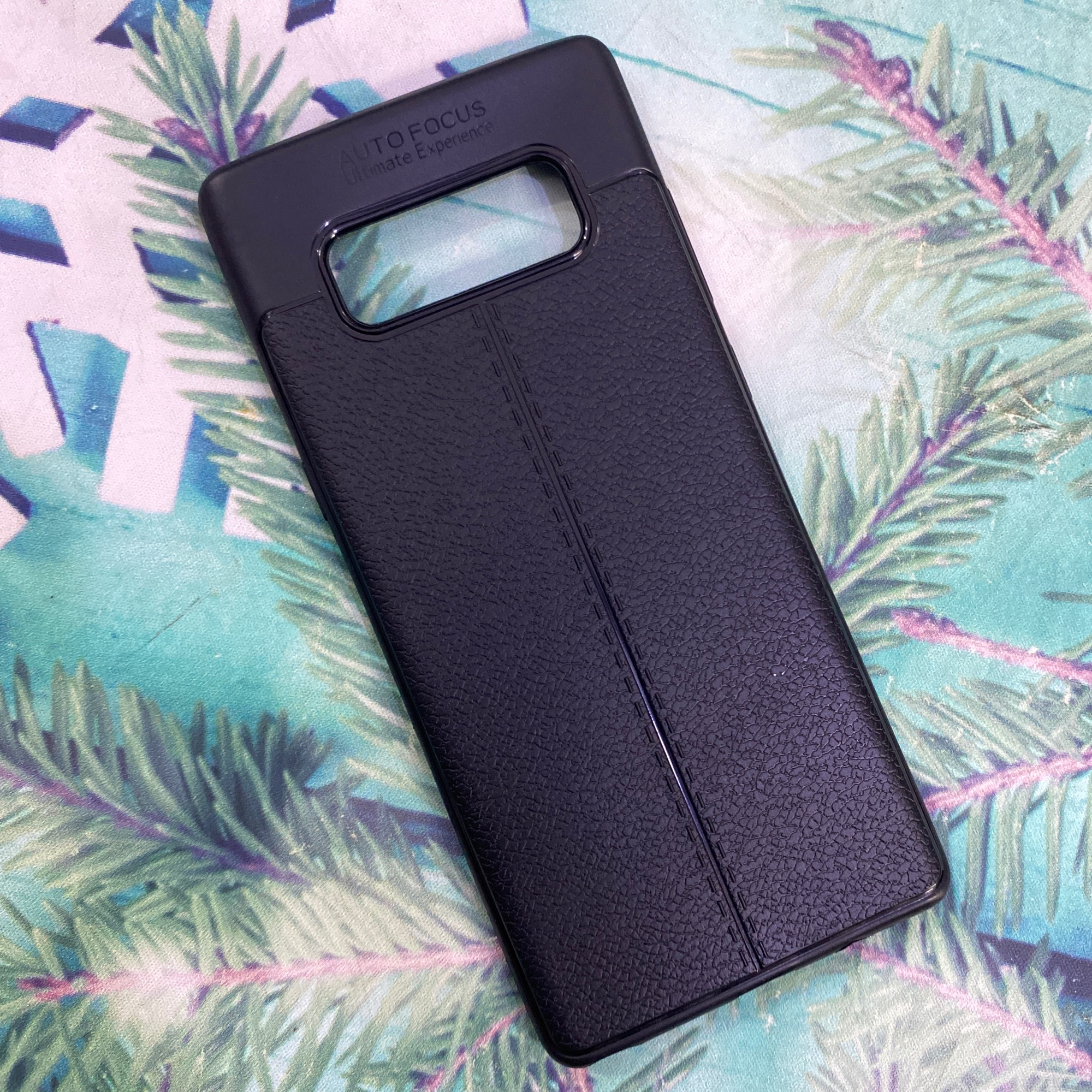 Ốp lưng Samsung Note 8 dẻo giả da sần chỉ nổi cực đẹp