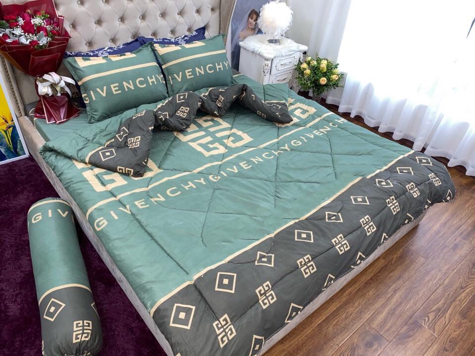 Bộ Chăn Ga Gối Combo 5 Món ,Givenchy , Chất Liệu Bền Đẹp, Không Phai, Không Xù, Mẫu Mã Kích Cỡ Đa Dạng drap giường, ga giường, ra giường, drap trải giường,ga trải giường, drap trải giường đẹp ga trải giường cưới, bộ ga trải nệm mát, ga giường cưới spa
