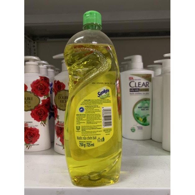 Chai Nước Rửa Chén Bát Sunlight Chanh100/750g