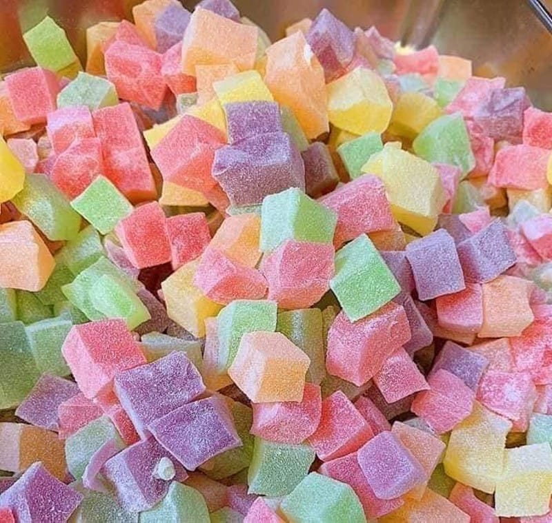 1KG KẸO DẺO SỮA  TRÁI CÂY ĐÀ LẠT ĐỦ VỊ