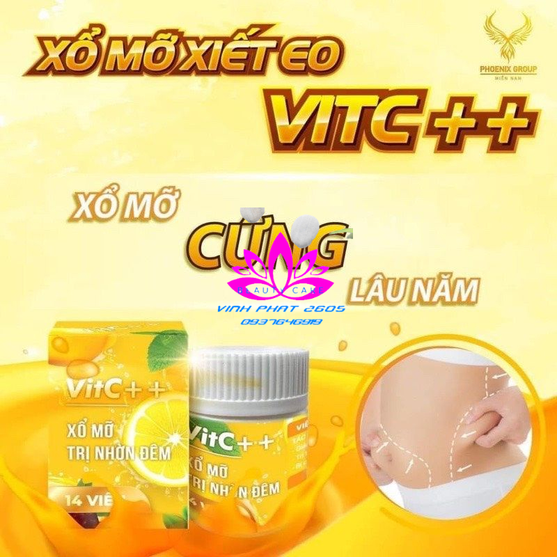 Detox Xổ Mỡ VitC Hộp 14 viên
