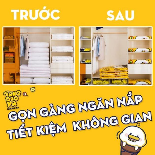 Euro Quality - Túi hút chân không TANGDAOYA (Combo tiêu chuẩn 10 túi + máy hút chân không bằng tay)