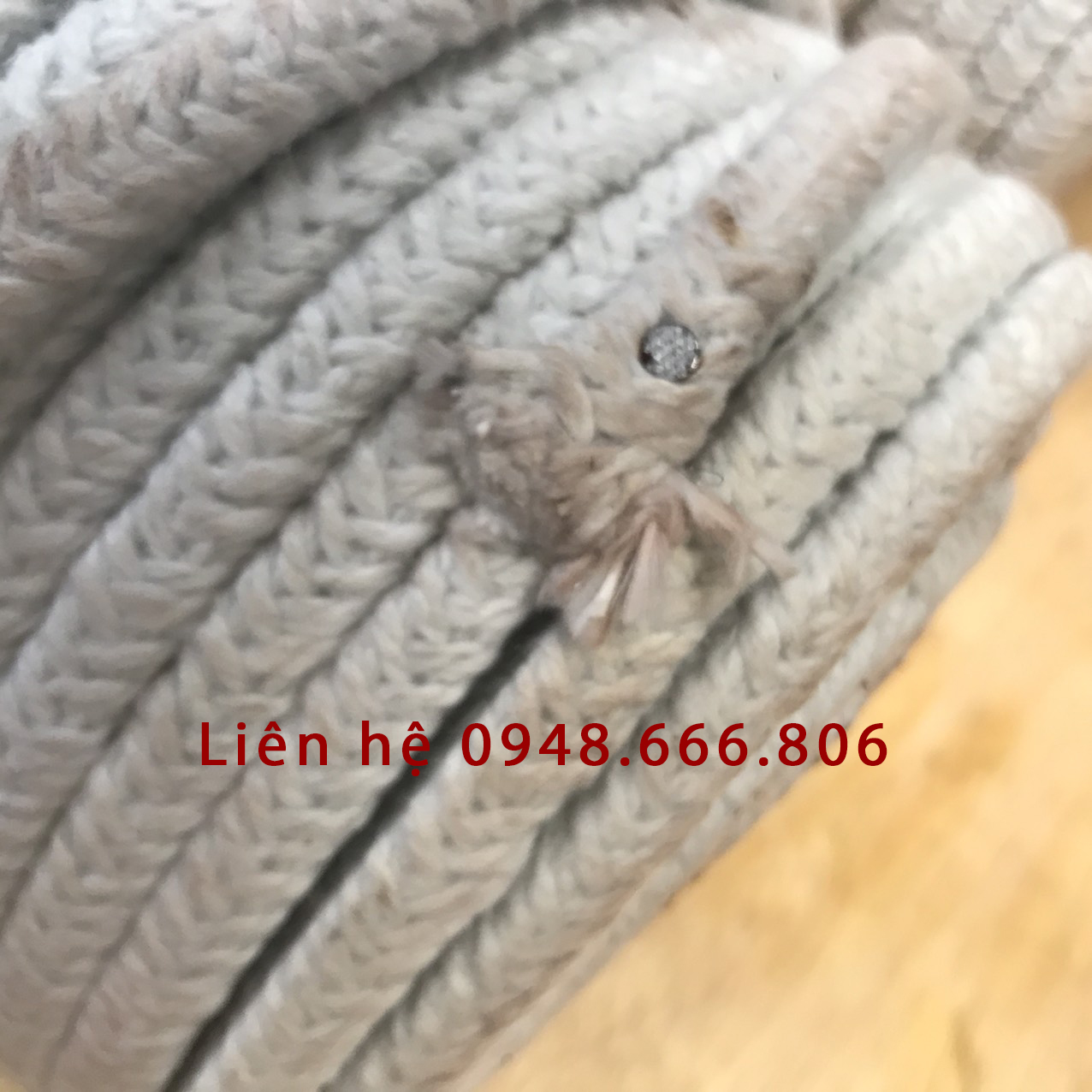 Dây amiang chịu nhiệt tiết diện vuông bản 6x6