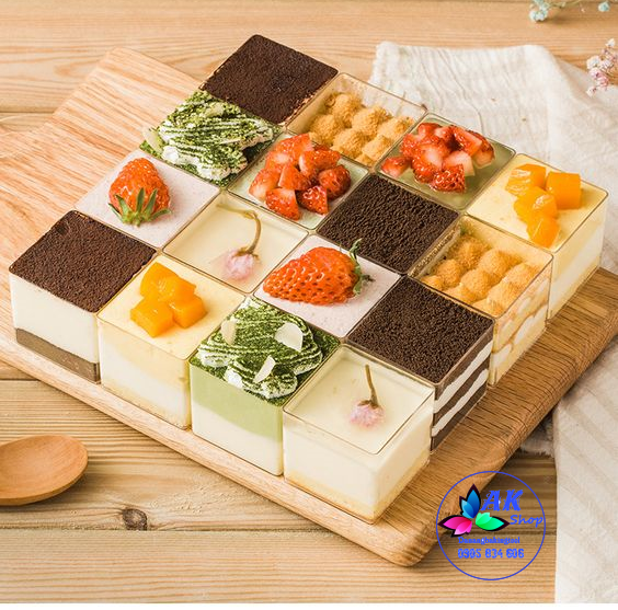 SET 10 CỐC MOUSSE VUÔNG 4245