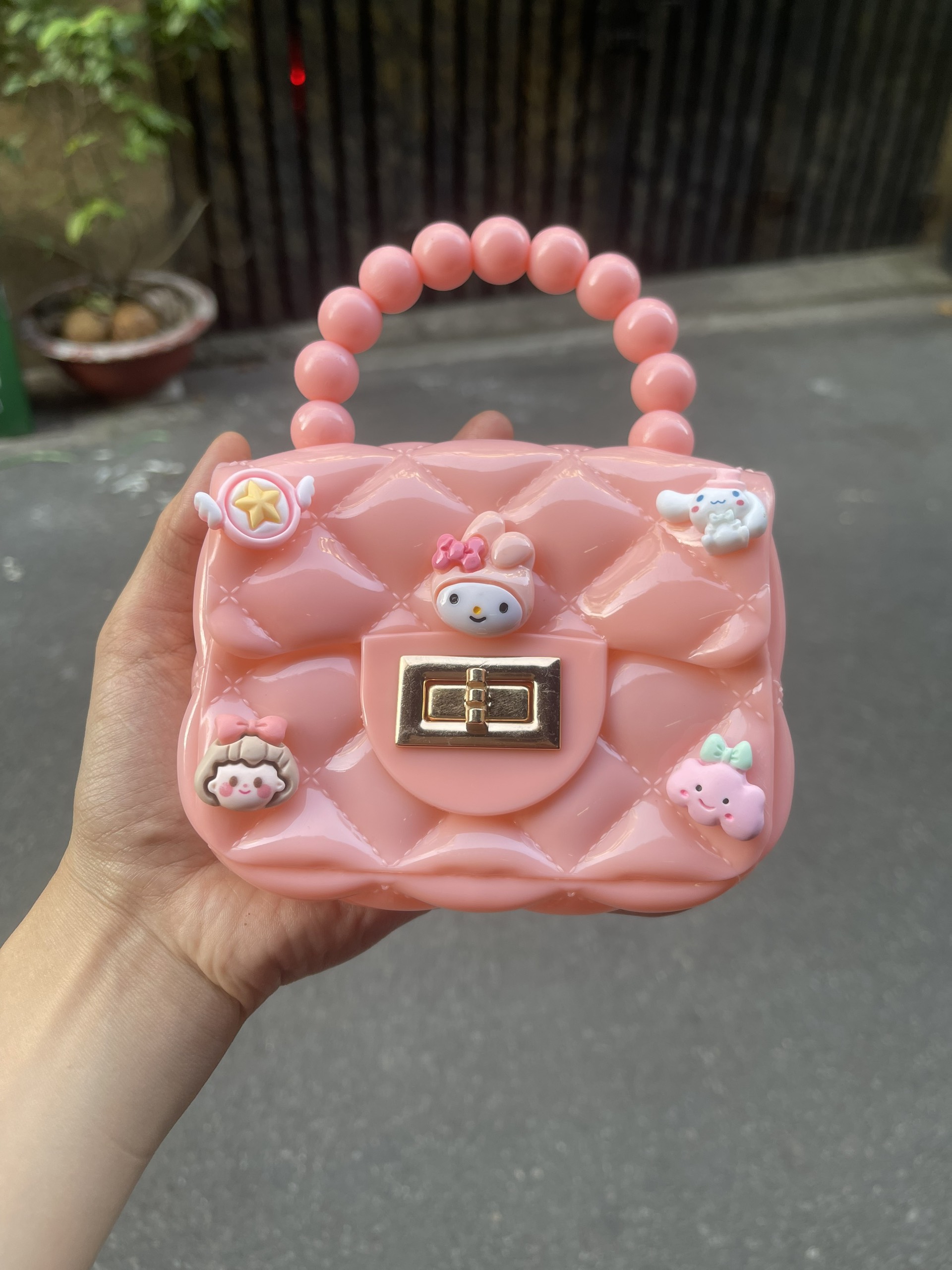 Túi mini quai ngọc dễ thương dành cho bé gái