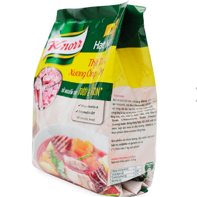 [COMBO 2 BỊCH] [DATE 9/2025] HẠT NÊM THỊT THĂN & XƯƠNG ỐNG KNORR 1.8KG