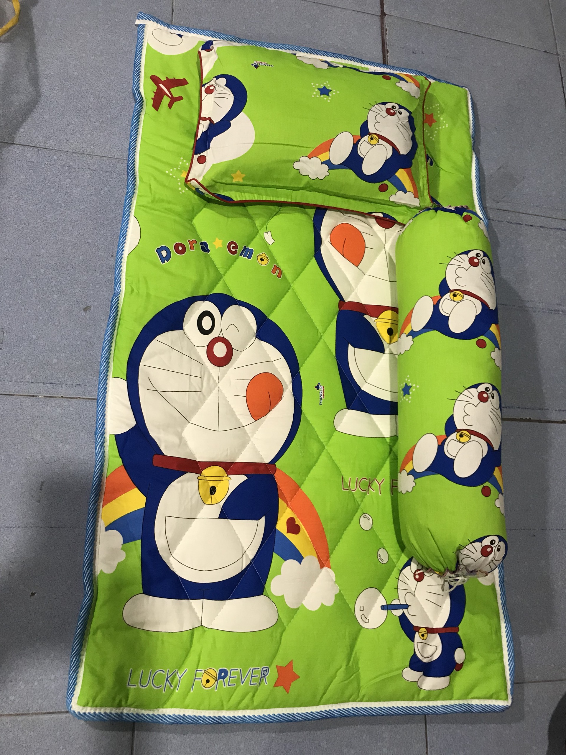 [HCM]Bộ nệm gối em bé 65 x 115cm