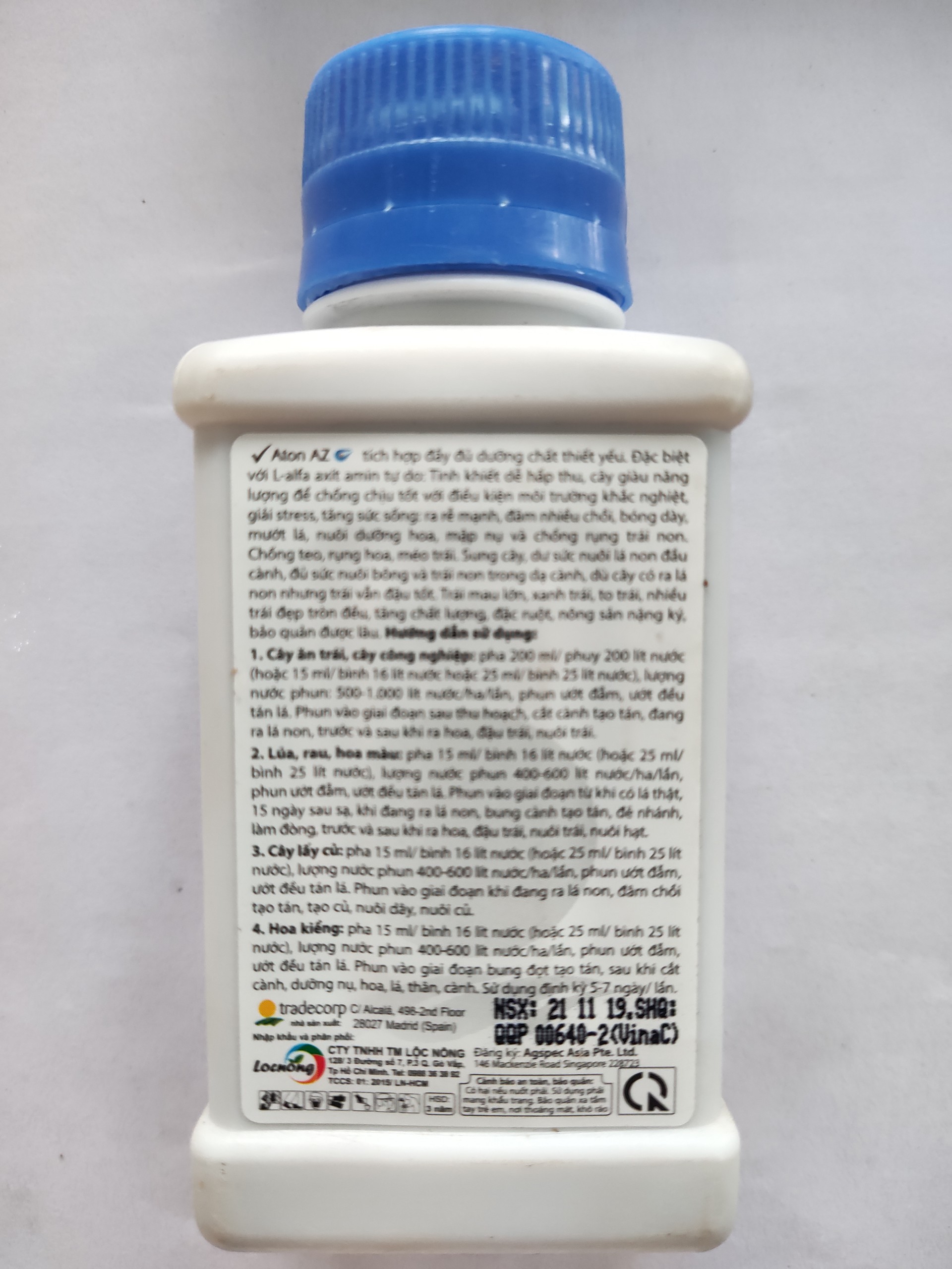 Phân bón lá trung vi lượng Aton AZ - 100ml - Atonaz100cc