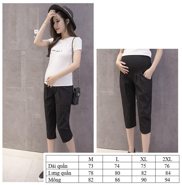 [HCM]Quần bầu kaki lửng xanh và đen