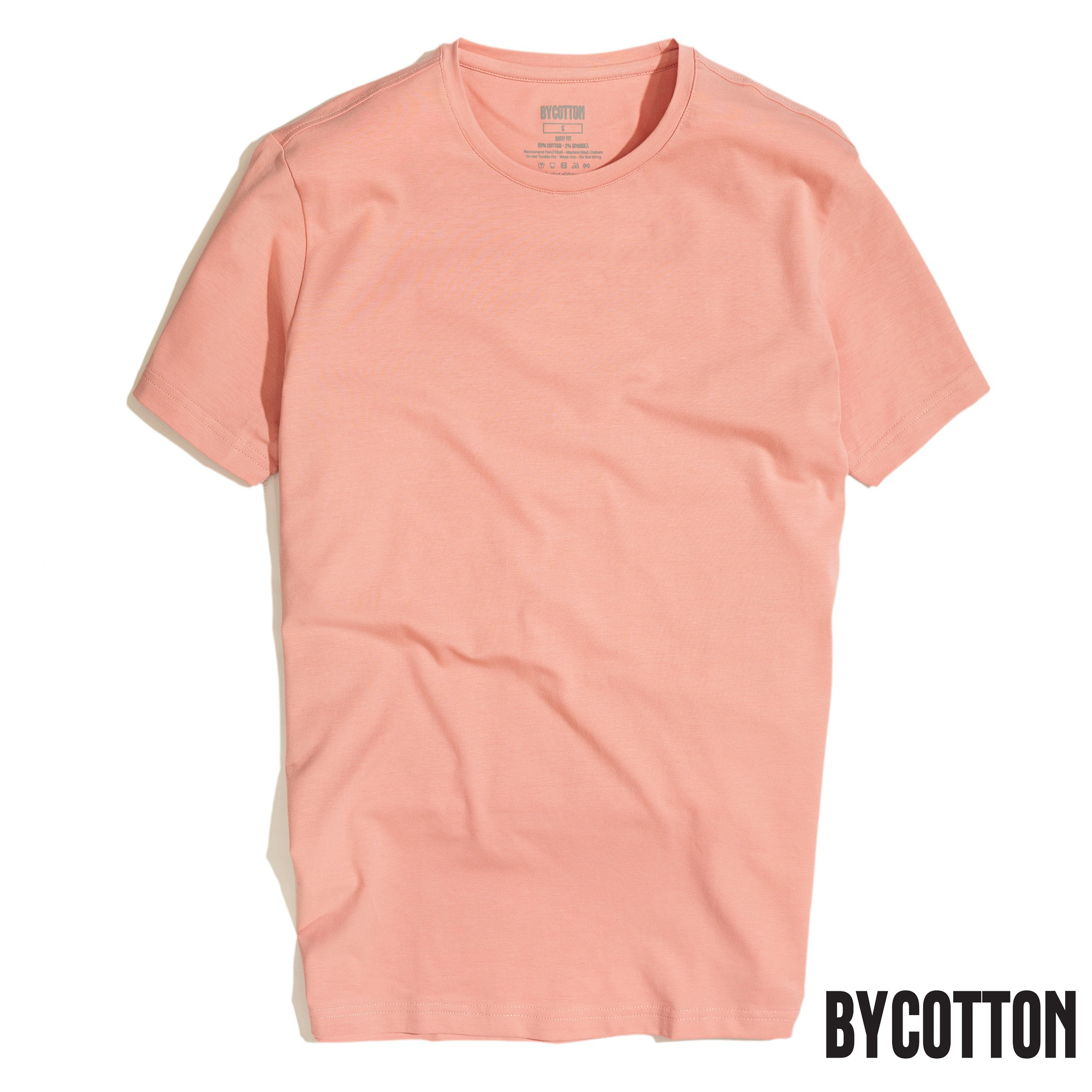 Áo Thun Nam Cao Cấp Hồng Coral Basic Tee BY COTTON