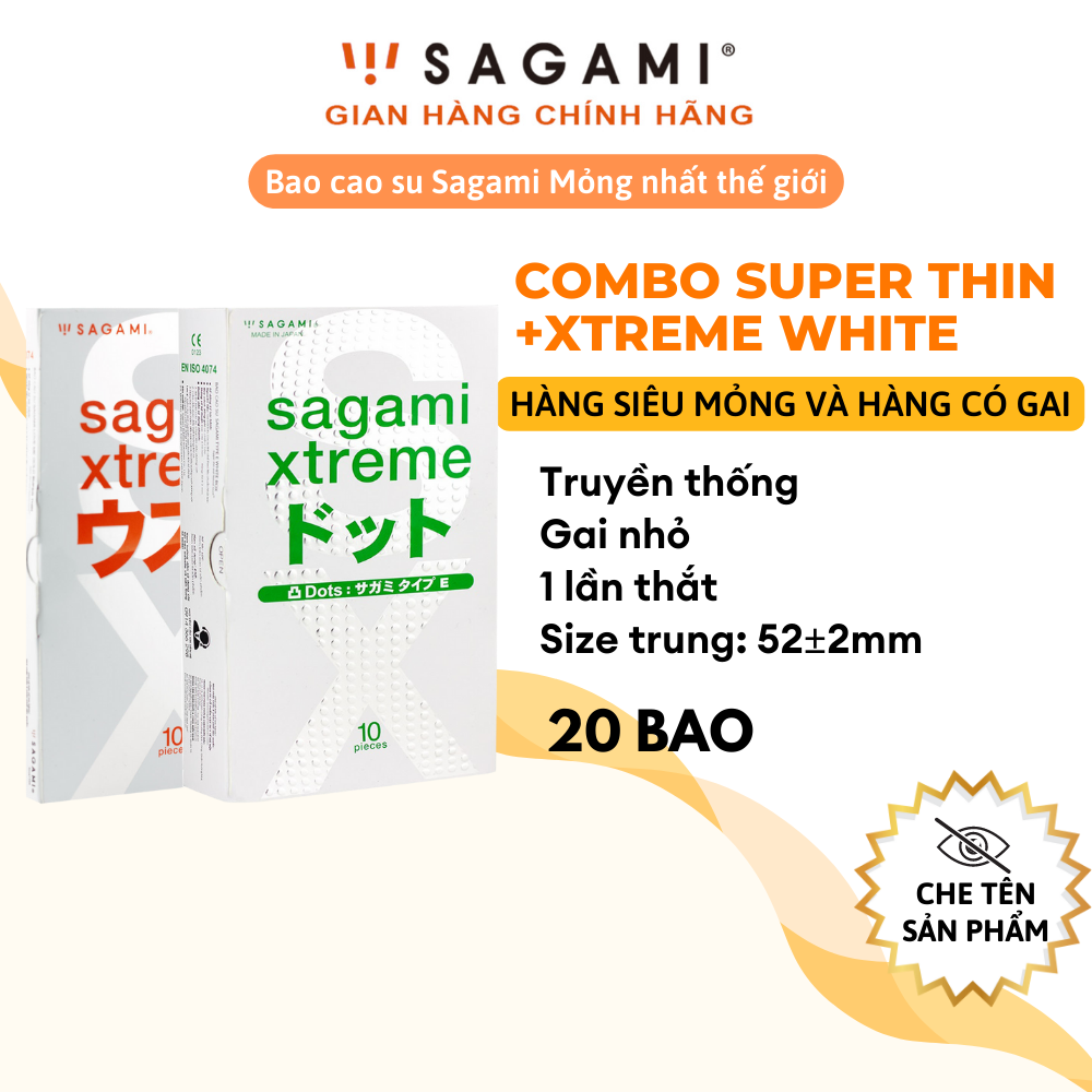 Bao cao su Sagami Xtreme White