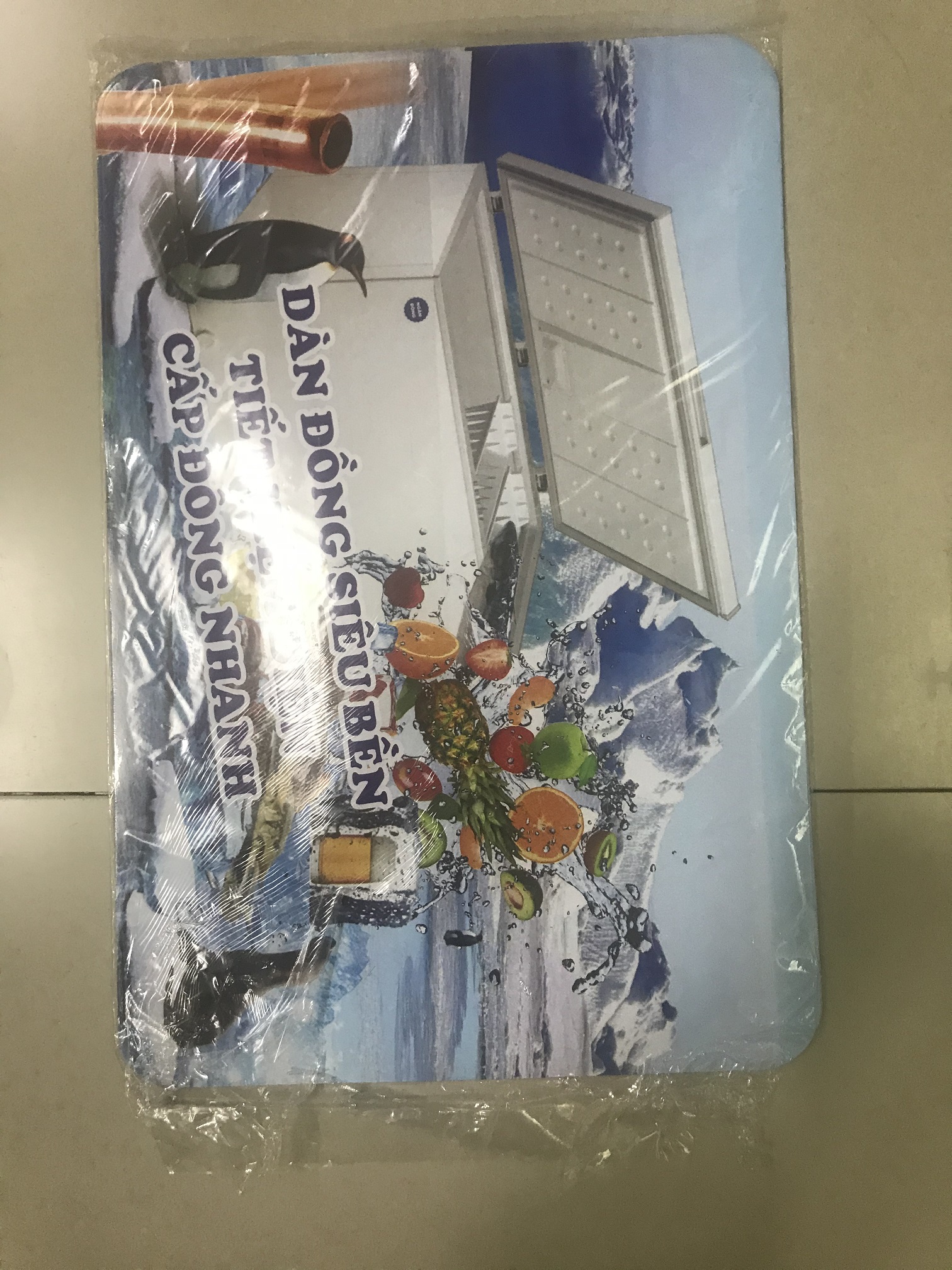 [HCM]tem dán cho tủ đông - miếng dán cho tủ đông (có keo dán phía sau mẫu 1)