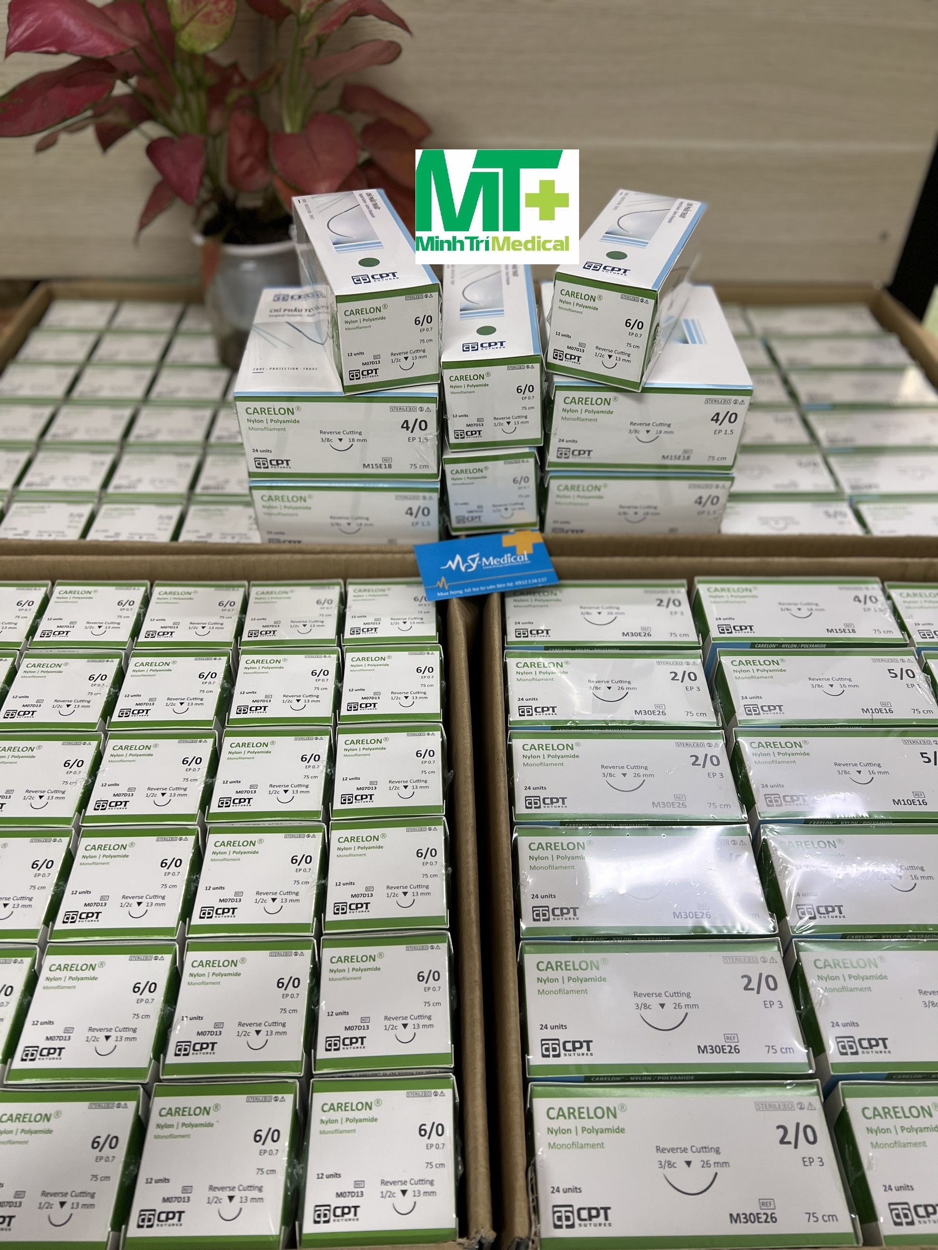 [HCM]Chỉ phẩu thuật CPT Carelon Nylon số 7/0 M05E13