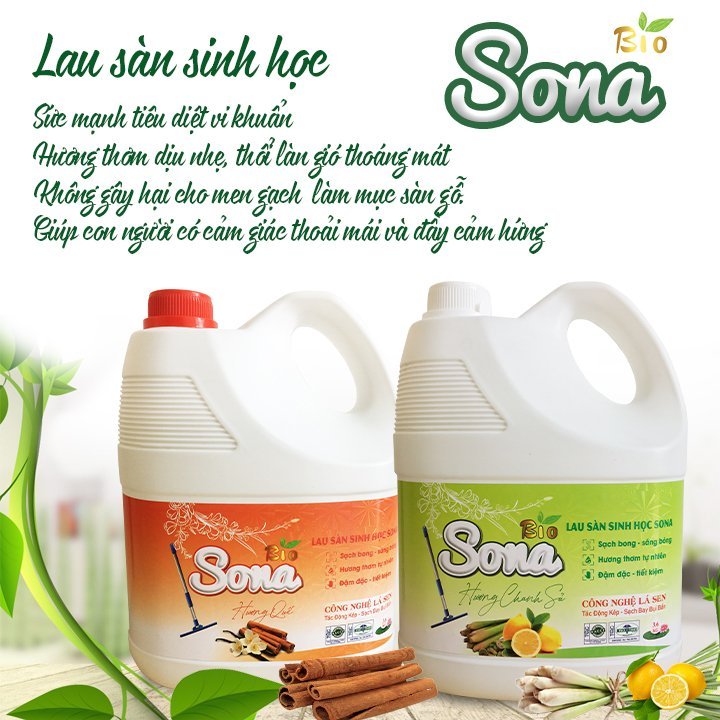 Nước Lau sàn  Sả Chanh SONA 3.6kg