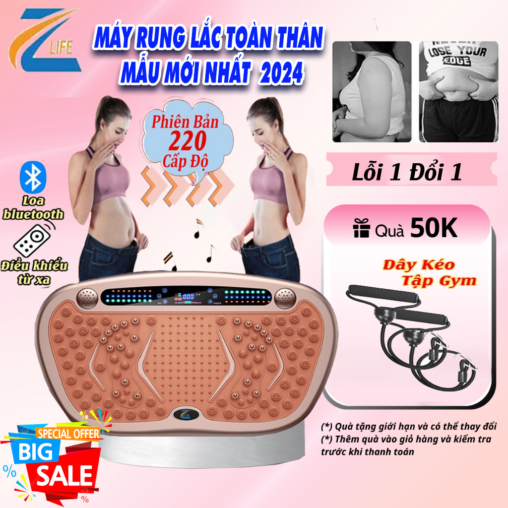 Máy Tập Gym Rung Lắc Giảm Cân chính hãng ZLIFE 399 Cấp Độ Máy Rung Toàn Thân. Máy Massage Bụng Giảm Mỡ, Giảm Cân Hiệu Quả Hơn Máy Tập Gym, Máy tập bụng, Máy Chạy Bộ Tại Nhà