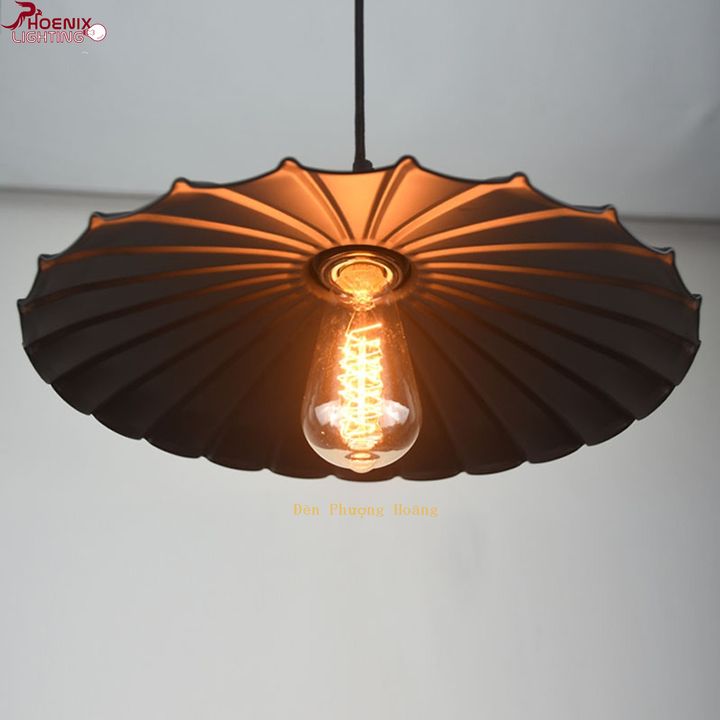Đèn thả đuôi đồng trang trí hình bông hoa (Chưa gồm bóng)