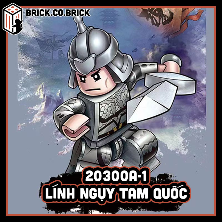 Lính tam quốc đồ chơi lắp ráp lính trung cổ lính ngụy lính thục mô hình lính hán lính đông ngô tam quốc 20300a