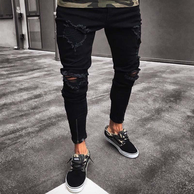 [HCM]Quần jeans nam rách chắp vá Mã: ND1360.